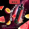 "Hayati Pro Max Shisha 15000 Love 66 & Kiwi Flavour - A romantic shisha mix with tropical kiwi undertones.