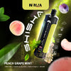 Hayati Pro Max Shisha 15000 Peach Grape Mint Flavour - Juicy peach and grape with a hint of mint.
